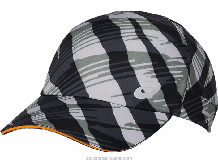 gorro de tecido gráfico 462T969 manto verde/âmbar Asics