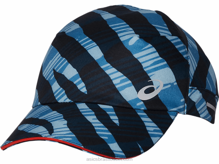 gorro de tecido gráfico 462T973 tomate cereja/azul Asics