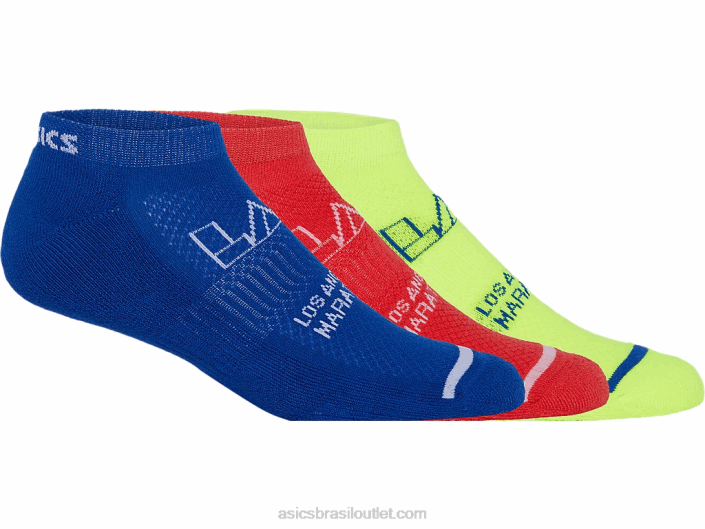 almofada baixa pacote com 3 lam 462T1371 rosa costeira/azul azul-petróleo/amarelo Asics