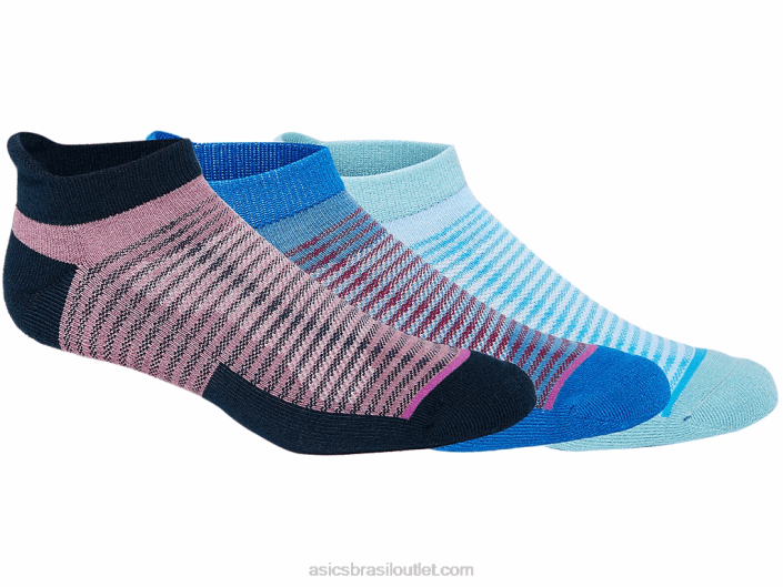 almofada de corte baixo (pacote com 3) 462T1894 digital aqua/aqua angel/uva Asics