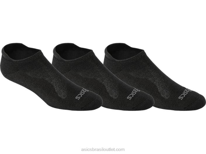 almofada de corte baixo (pacote com 3) 462T575 preto Asics