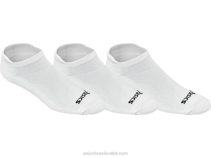 almofada de corte baixo (pacote com 3) 462T576 branco Asics