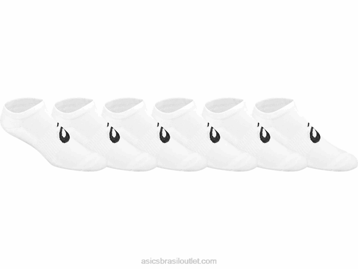 invasão não comparência (pacote de 6) 462T584 branco brilhante Asics