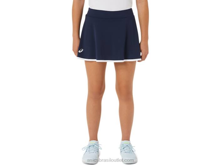 calção de tênis infantil 462T4233 meia-noite Asics