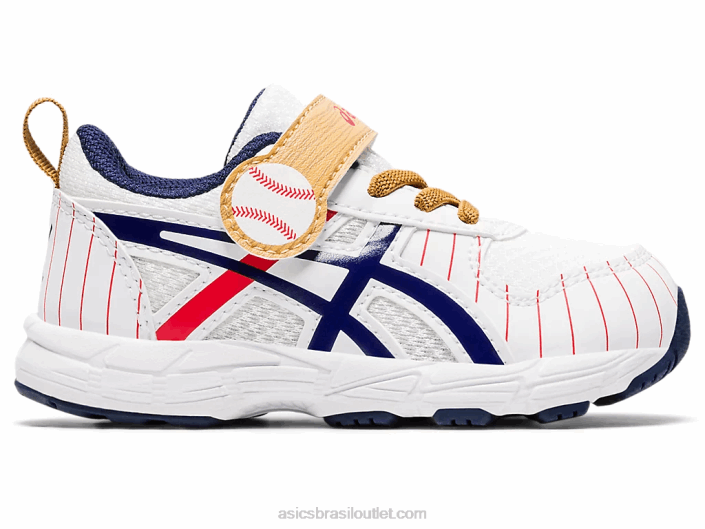 conte 6 tamanho infantil 462T4555 branco/pavão Asics