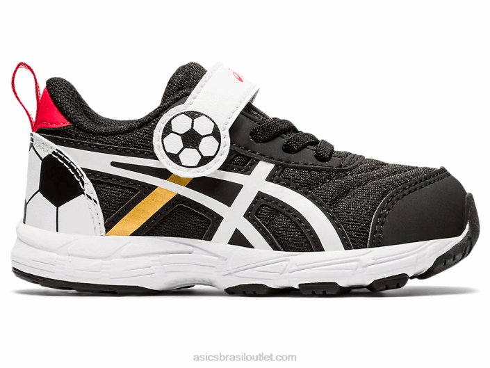 conte 6 tamanho infantil 462T4556 preto/ouro puro Asics