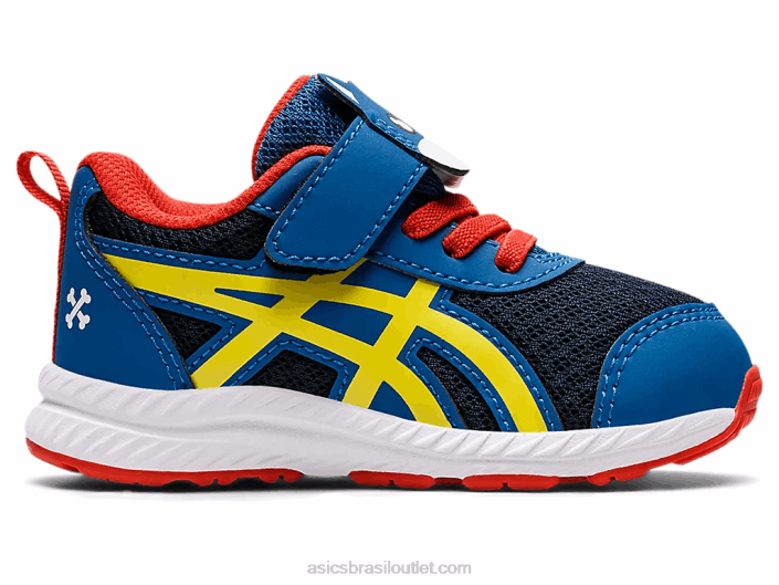 conte 7 tamanho infantil 462T4475 lago drive/amarelo vibrante Asics