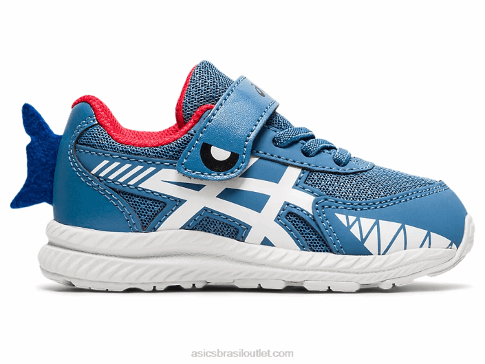 conte 7 tamanho infantil 462T4545 fio dental cinza/branco Asics