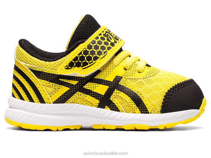 conte 8 pátio de escola de tamanho infantil 462T4406 amarelo/preto vibrante Asics