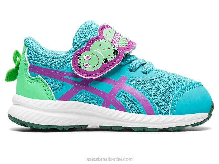 conte 8 pátio de escola de tamanho infantil 462T4411 vidro do mar/orquídea Asics