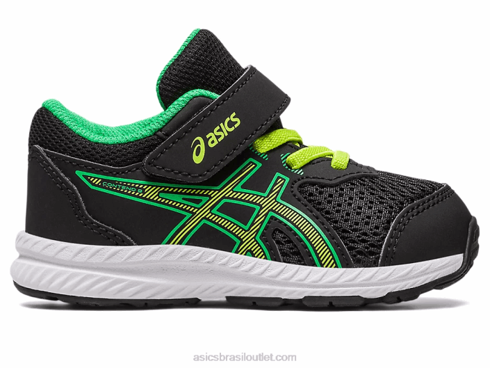conte 8 tamanho infantil 462T4316 raspas de limão preto Asics