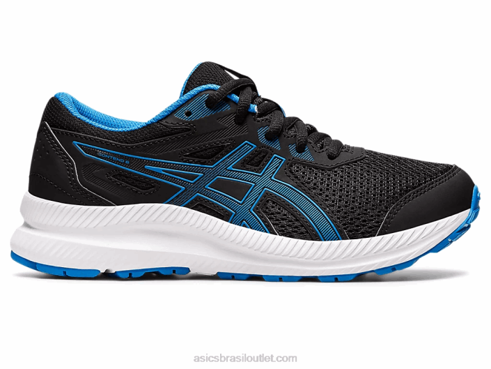 competir escola 8 série 462T4394 preto/azul elétrico Asics