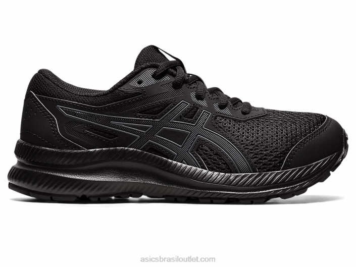 competir escola 8 série 462T4402 preto/cinza portador Asics