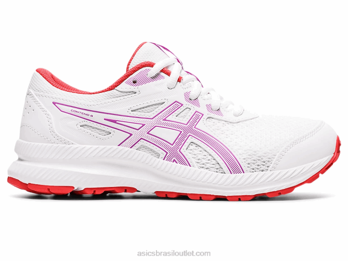 competir escola 8 série 462T4404 branco/orquídea Asics