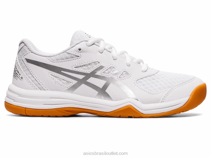 escola de 5º ano de alto padrão 462T4388 branco/prata pura Asics