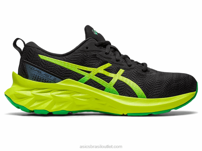 escola novablast 2 série 462T4309 raspas de limão preto Asics