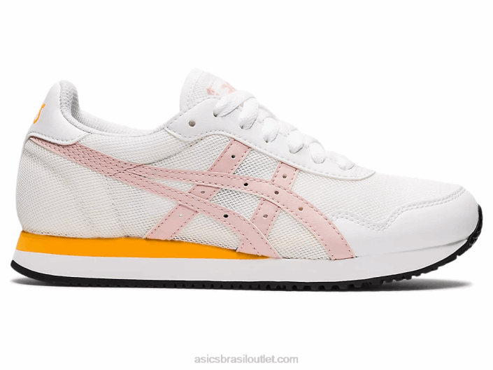 escola primária corredor tigre 462T4450 pêssego branco/gengibre Asics