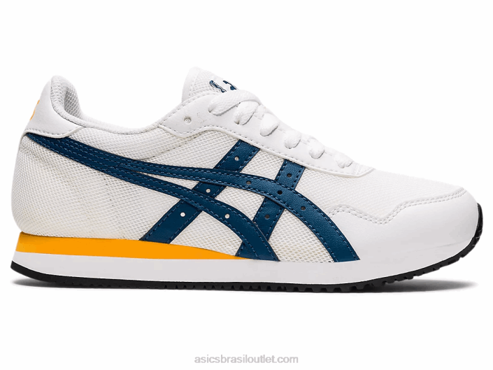escola primária corredor tigre 462T4464 branco/índigo claro Asics
