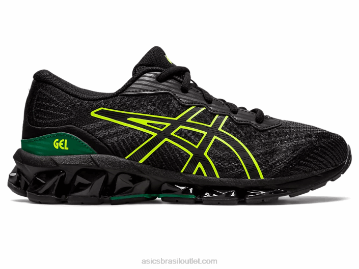 escola primária gel-quantum 360 vii 462T4381 preto/amarelo de segurança Asics