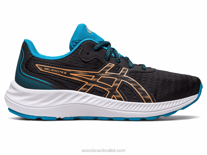 gel-excite 9ª série 462T4307 pêssego preto/sol Asics