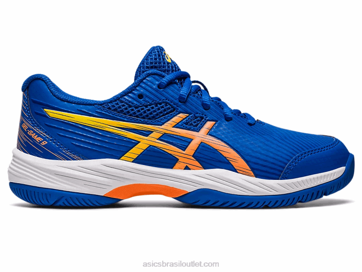 gel-jogo escola 9 série 462T4227 atum azul/sol pêssego Asics