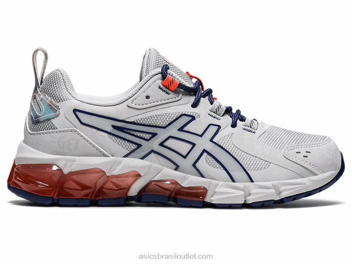 gel-quantum escola de 180 graus 462T4513 cinza glaciar/azul trovão Asics