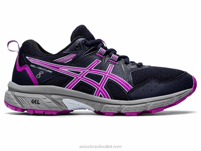 gel-venture 8ª série 462T4376 meia-noite/orquídea Asics