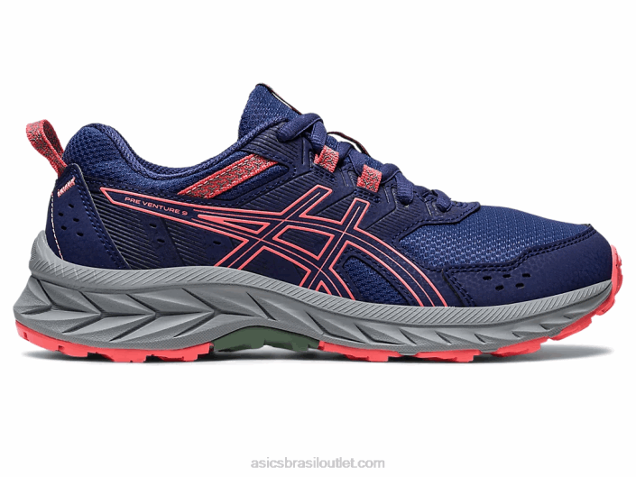 gel-venture escola 9 série 462T4220 azul índigo/mamão Asics