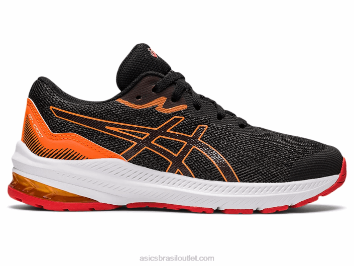 gt-1000 11ª série 462T4471 cinza grafite/vermelho ardente Asics