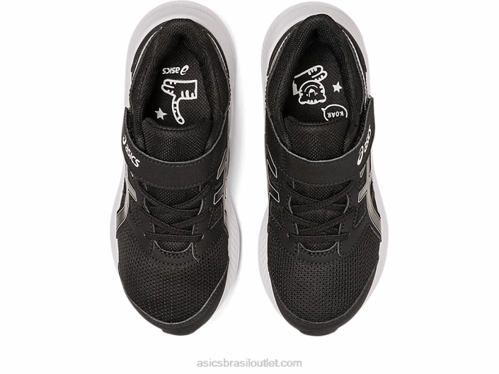 jolt 4 pré-escola 462T4262 Preto branco Asics