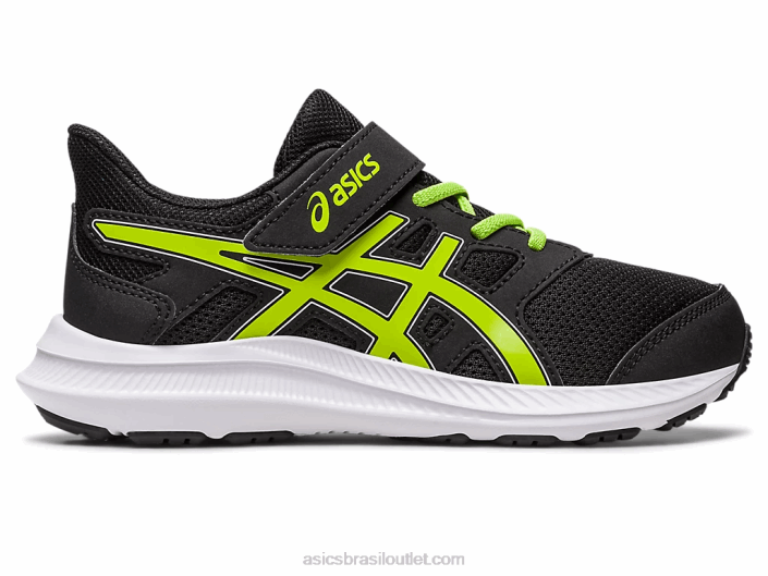 jolt 4 pré-escola 462T4275 raspas de limão preto Asics