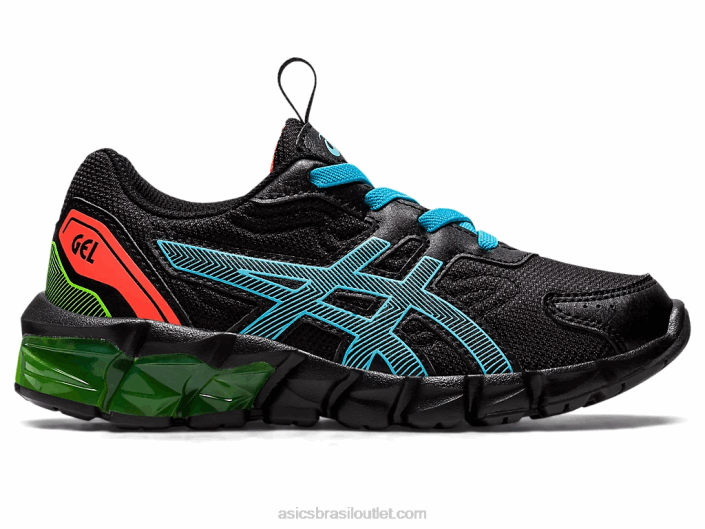 gel-quantum 90 3 pré-escolar 462T4386 preto/aquário Asics