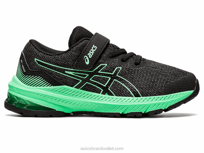 gt-1000 11 pré-escola 462T4353 cinza grafite/folha nova Asics