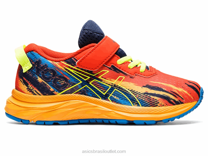 pré noosa tri 13 pré escola 462T4347 tomate cereja/amarelo de segurança Asics