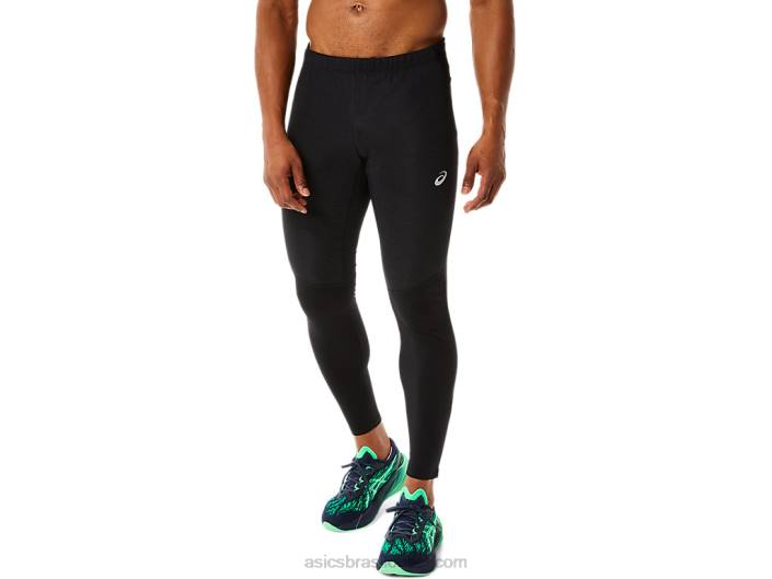 inverno masculino corre apertado 462T870 desempenho preto Asics