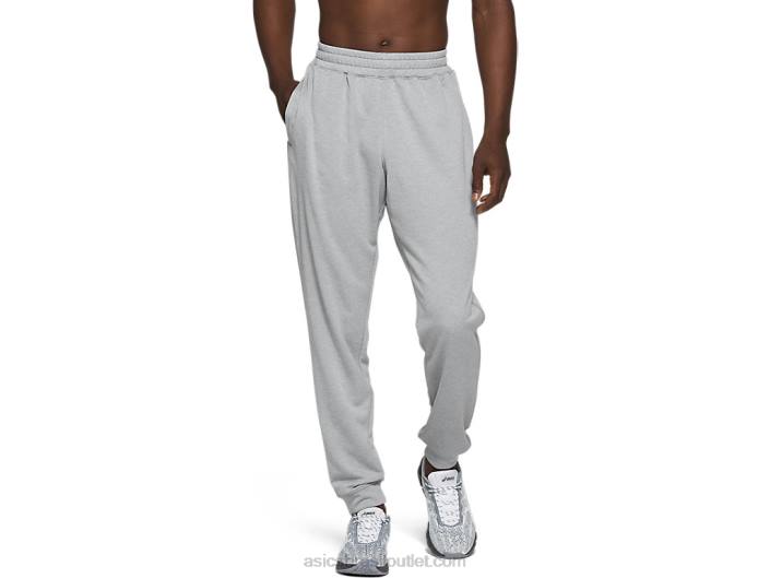 jogger francês terry masculino 462T1989 urze de folha de rocha Asics