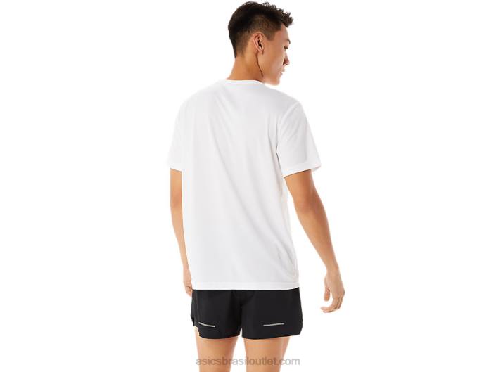T de manga curta gráfico de sapato 462T1368 branco brilhante Asics