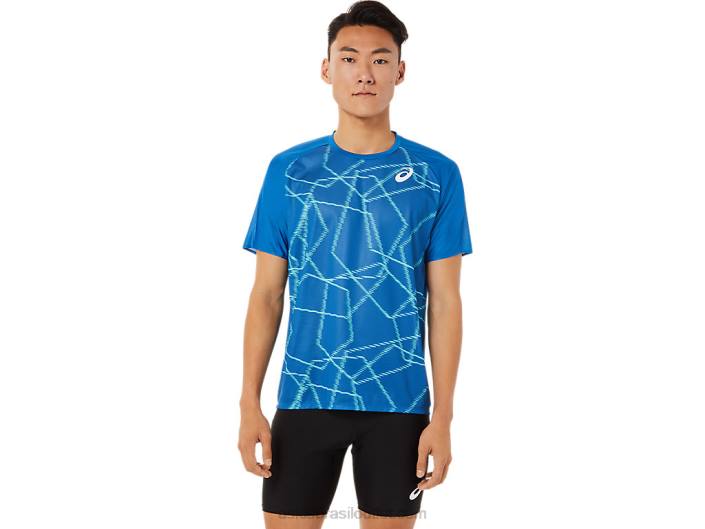 blusa leve de manga curta masculina 462T1443 passeio do lago Asics