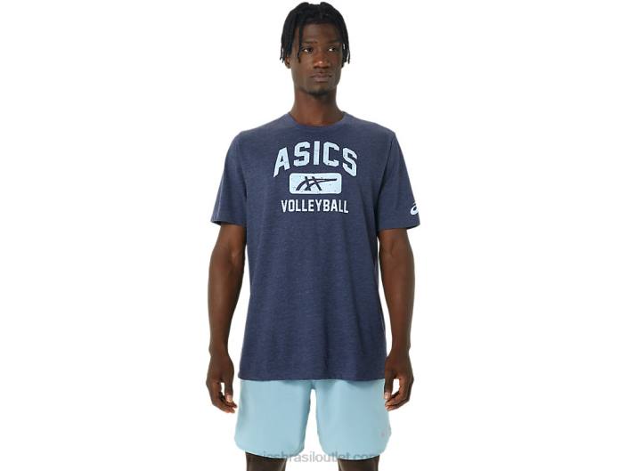camiseta gráfica de vôlei 462T865 casaco de urze Asics