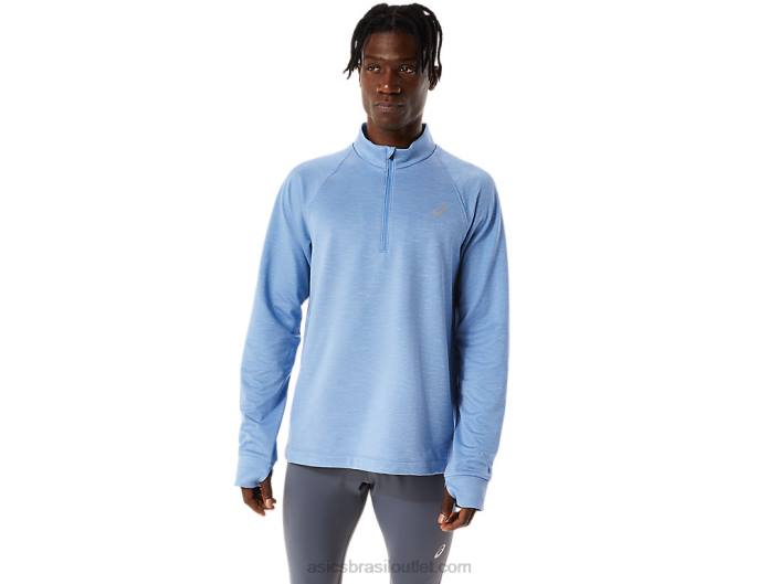 casaco thermopolis inverno 1/2 fecho de correr para homem 462T1063 urze harmonia azul Asics