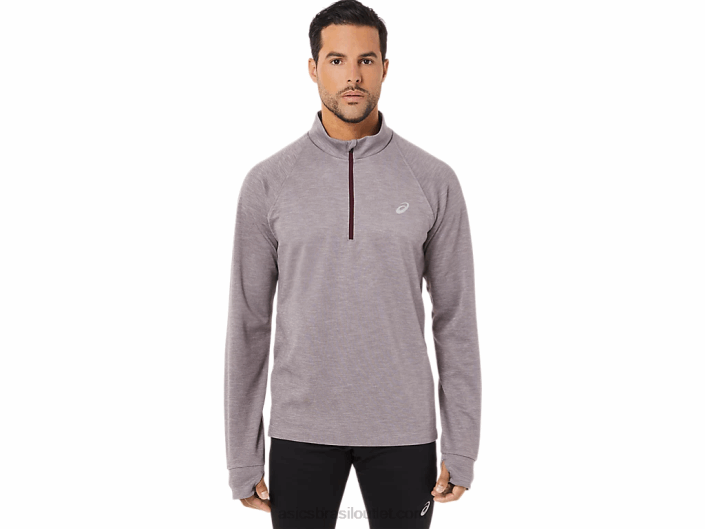 casaco thermopolis inverno 1/2 fecho de correr para homem 462T1711 urze marte profundo Asics