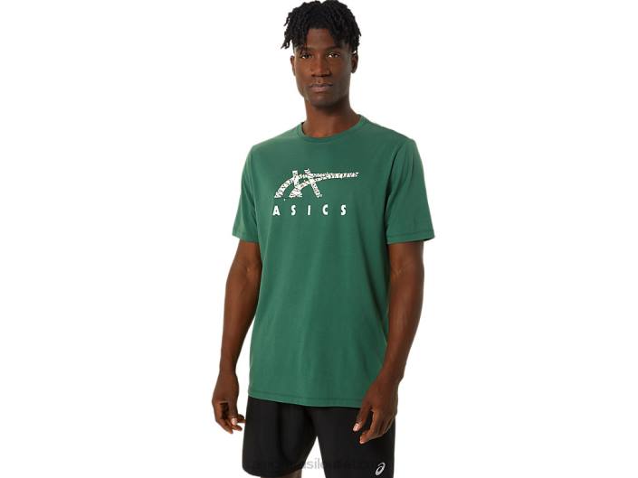 equipe de logotipo de luzes de férias 462T791 caçador verde Asics