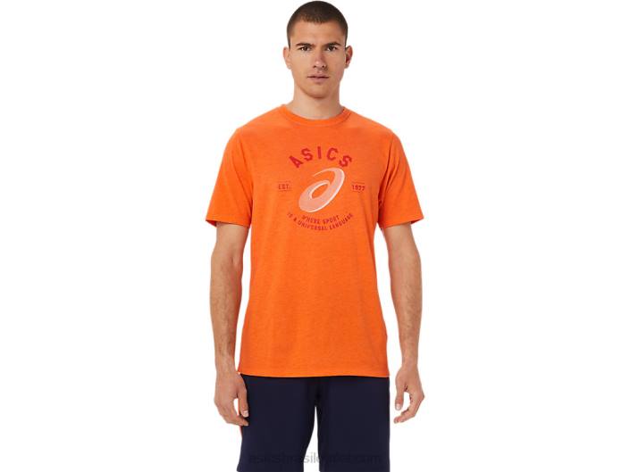espiral a universal lang tee 462T1912 urze de calêndula Asics