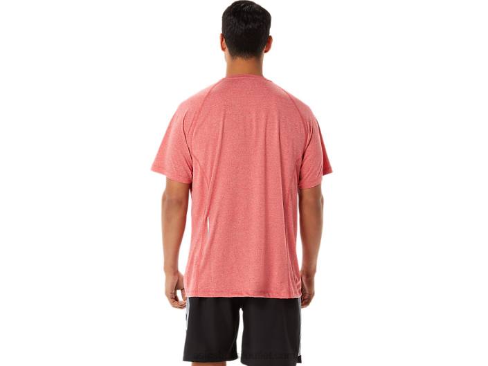 manga curta lyte pronto para homem 462T1410 urze vermelha clássica Asics