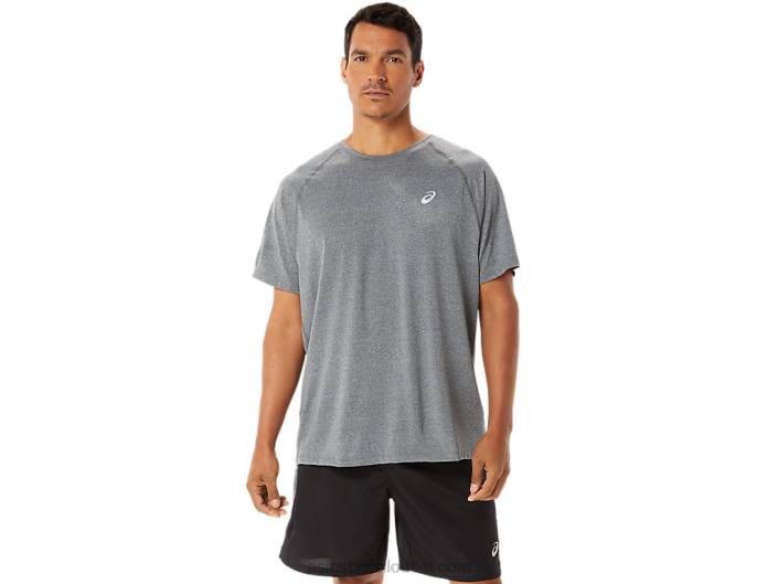manga curta lyte pronto para homem 462T1418 urze cinza escuro Asics
