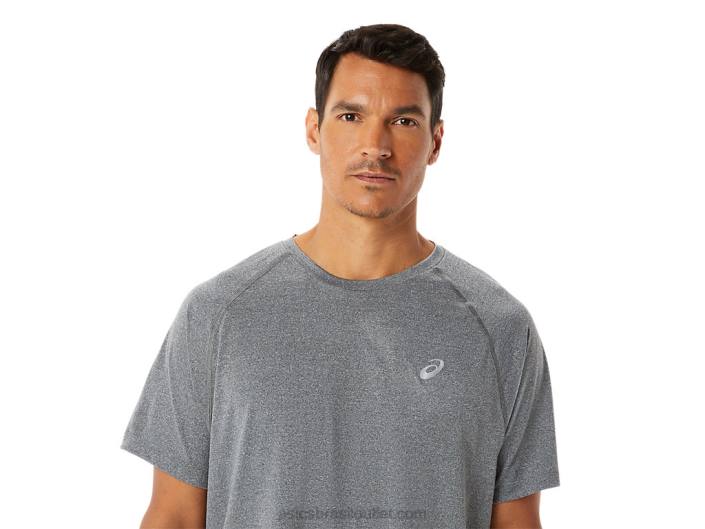 manga curta lyte pronto para homem 462T1418 urze cinza escuro Asics