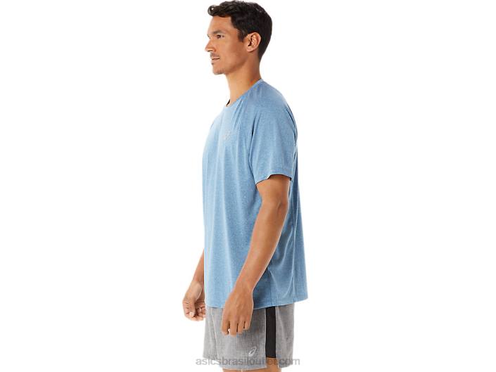 manga curta lyte pronto para homem 462T928 urze azul Asics