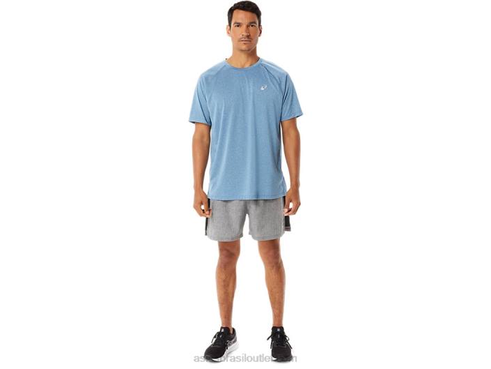 manga curta lyte pronto para homem 462T928 urze azul Asics