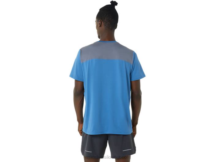 manga curta pr lyte masculina 462T1032 azul/metrópole Asics