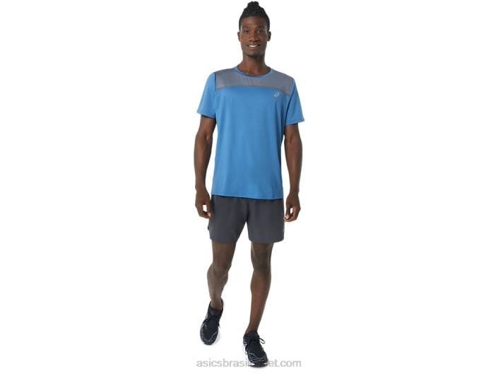 manga curta pr lyte masculina 462T1032 azul/metrópole Asics
